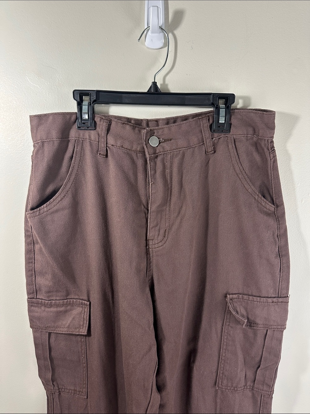 Woman’s Brown Cargo Pants - Durable Utility Style - Picture 3 of 6